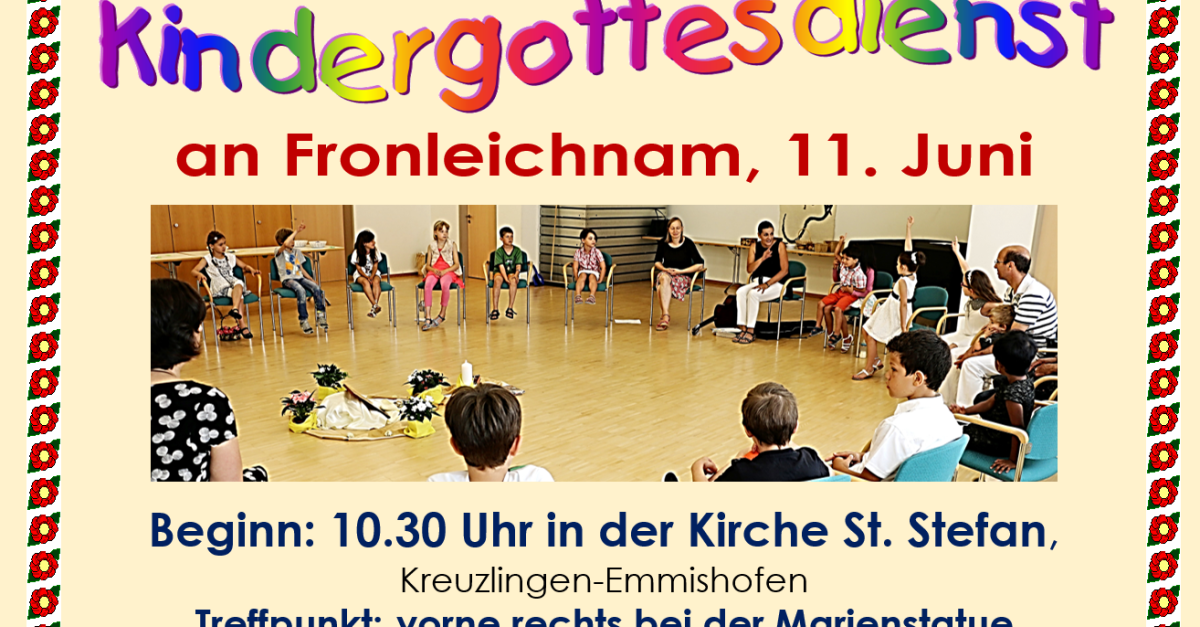 Kindergottesdienst An Fronleichnam | Katholische Kirchgemeinde ...